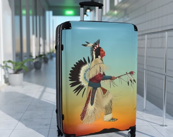 Mens Traditional Dancer Suitcase USA Powwow Regalia Feathers Indigenous Native American Western Country Indian Pow wow Culture Stunning