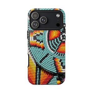 Bird Beadwork Design Look Tough Case Various Models