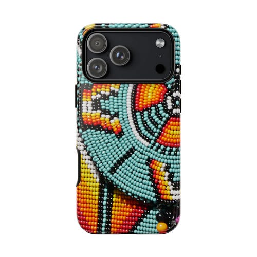 Bird Beadwork Design Look Tough Case Various Models