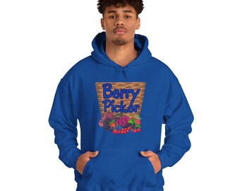 Berry Picker Hoodie: Unisex Heavy Blend Cotton-Poly Sweatshirt