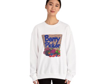 Berry Picker Unisex Heavy Blend Crewneck Sweatshirt