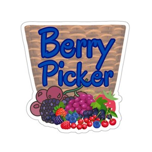 Berry Picker  Kiss-Cut Stickers