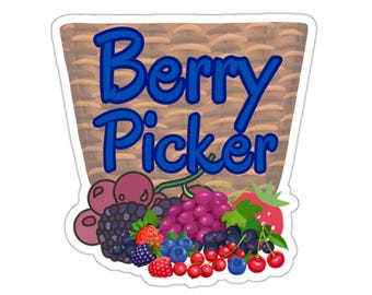 Berry Picker  Kiss-Cut Stickers