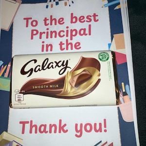 Personalised Printable Principal gift, End of year gift, Best Principal in the Galaxy, Instant download