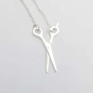 SCISSORS necklace - handmade in 925 silver - Lamu Tanya Jewelry design - made in Italy - HAIRDRESSER, TAILOR