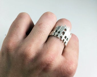 ITALY DUOMO the MILAN- ring in silver 925% handmade- Lamu Tanya Jewelr design- made in Italy - Italy collection