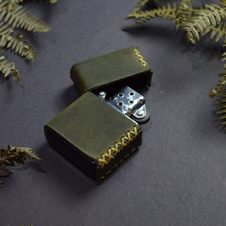 Zippo Case Leather Zippo Case Boyfriend Gift For Gift for Etsy