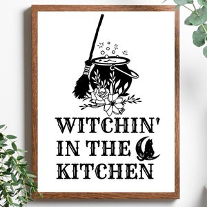 This kitchen is guarded by magical cats SVG, Witch kitchen s - Inspire  Uplift