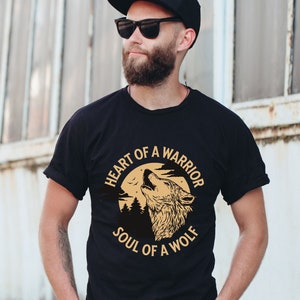 Wolf T-Shirt, Wolf Quote Shirt for Men, Women, and Teens, Unisex Black Tee, Howling Wolf Tshirt, Wolf & Moon Shirt, Gift for Wolf Lovers