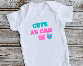 Cute Baby Onesie, Unisex Baby Fine Jersey Bodysuit, Baby Shower Gift, Cute Gender Neutral Baby Clothing for Girl or Boy, New Baby Gifts