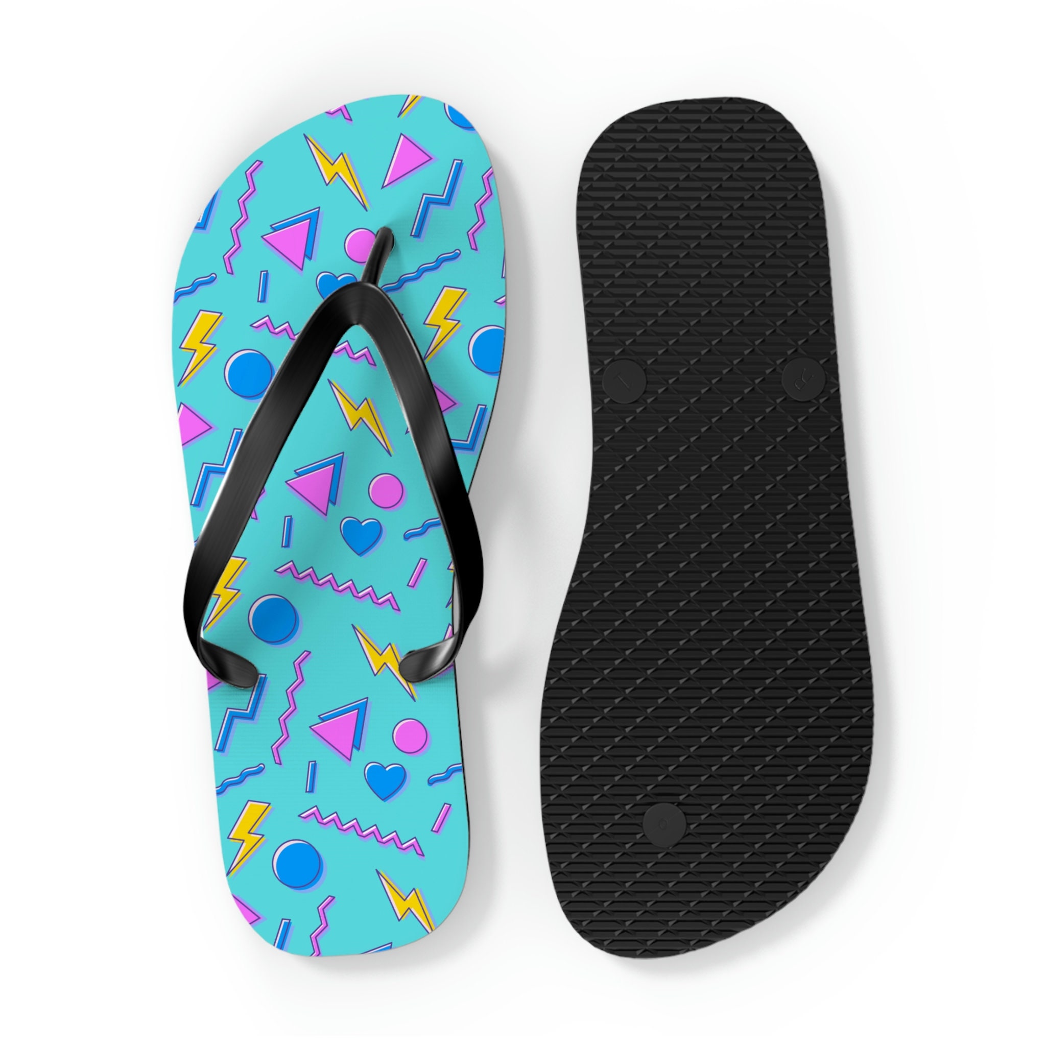Vintage unisex Lightning Bolt flip flops Reef Little Boys 7/8 Flip Flops Sandals Boys Little Ahi  main image 3