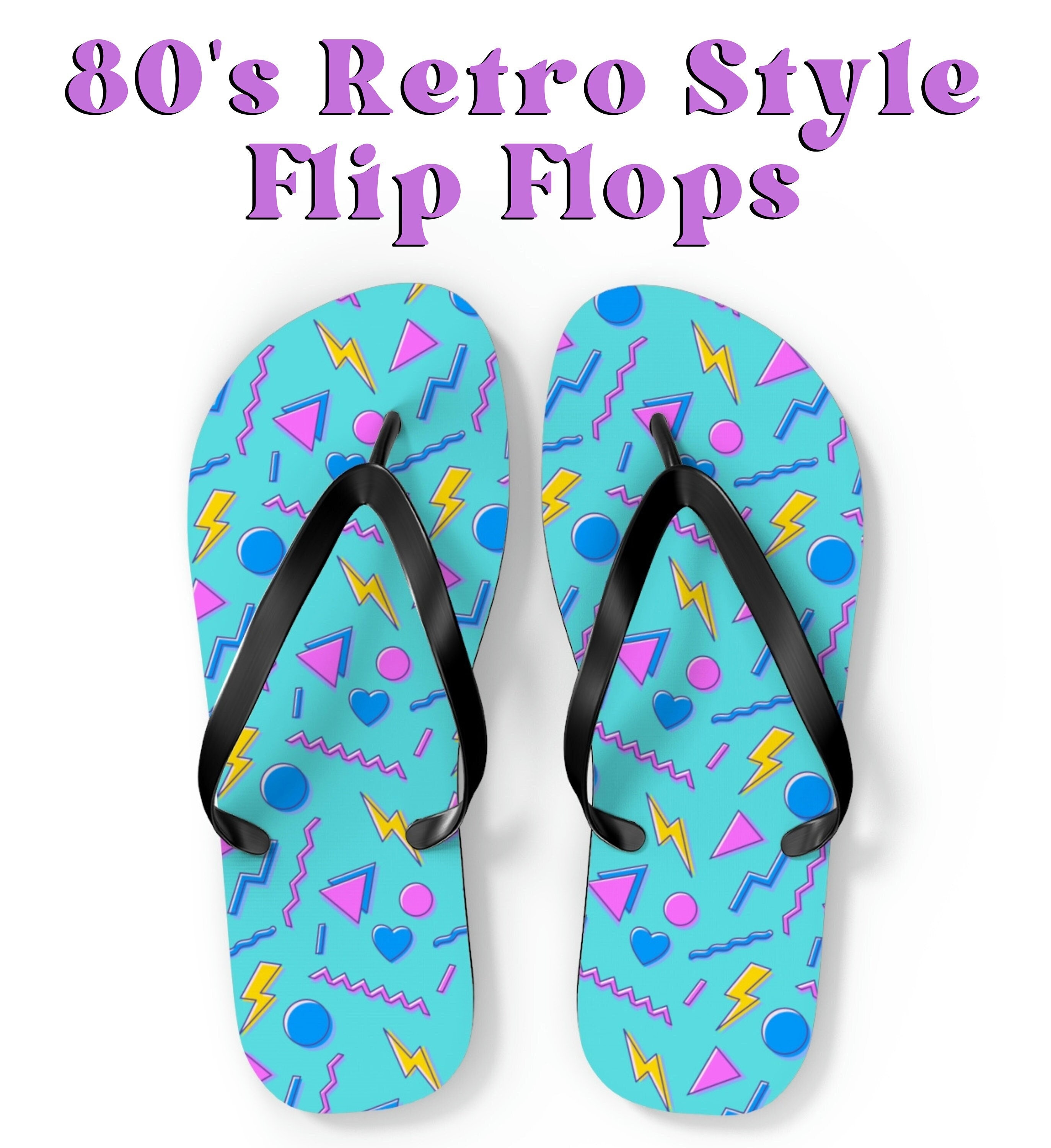 Vintage unisex Lightning Bolt flip flops Reef Little Boys 7/8 Flip Flops Sandals Boys Little Ahi  main image 2