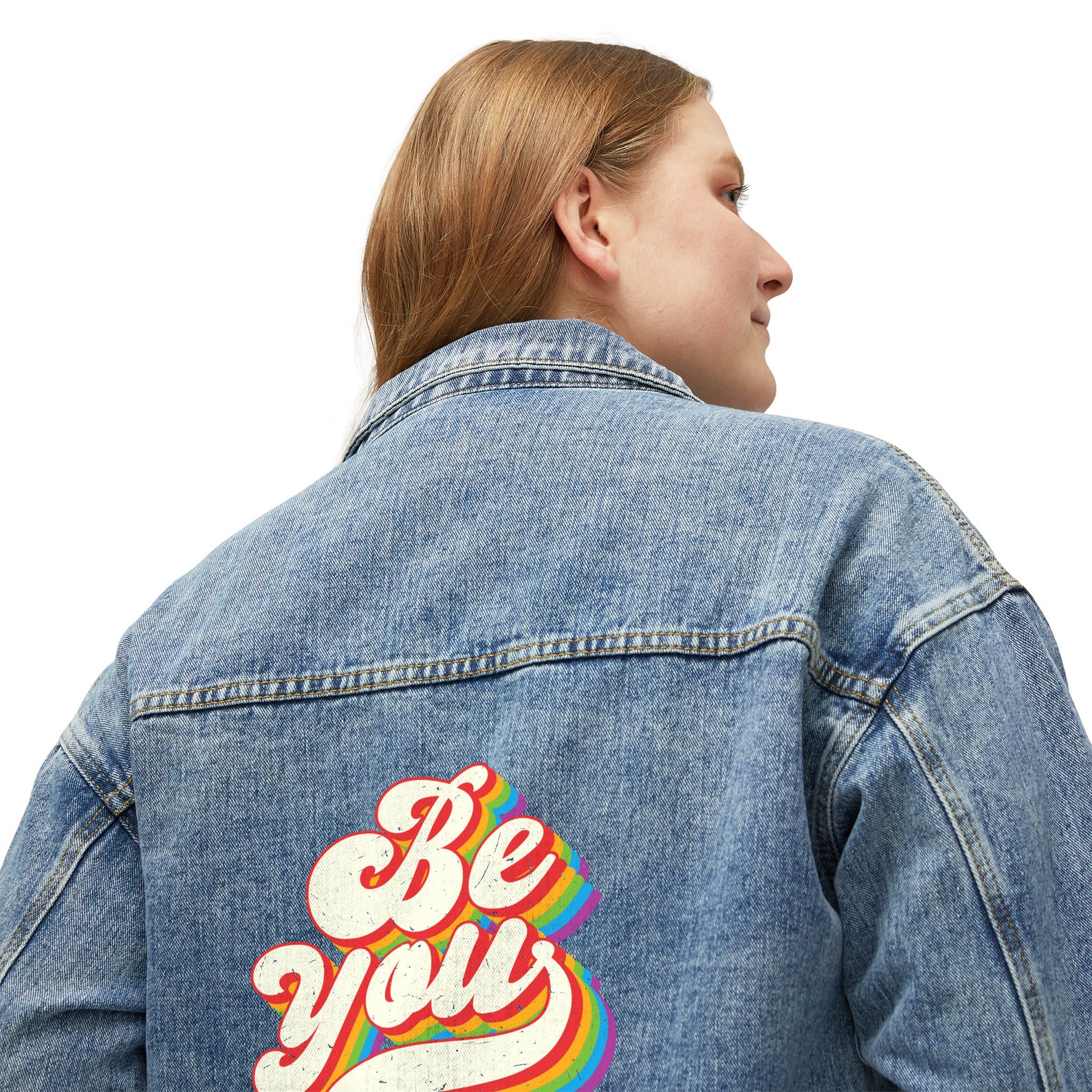 Love Wins (Anti-Racism) Denim Jacket | Black Pride Apparel