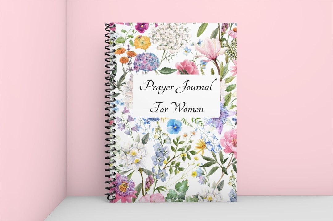 Prayer Journal for Women, Spiral Notebook Lined Journal for Prayer ...