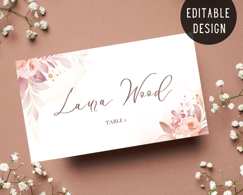 romantic-wedding-table-name-tag-template-aesthetic-boho-etsy