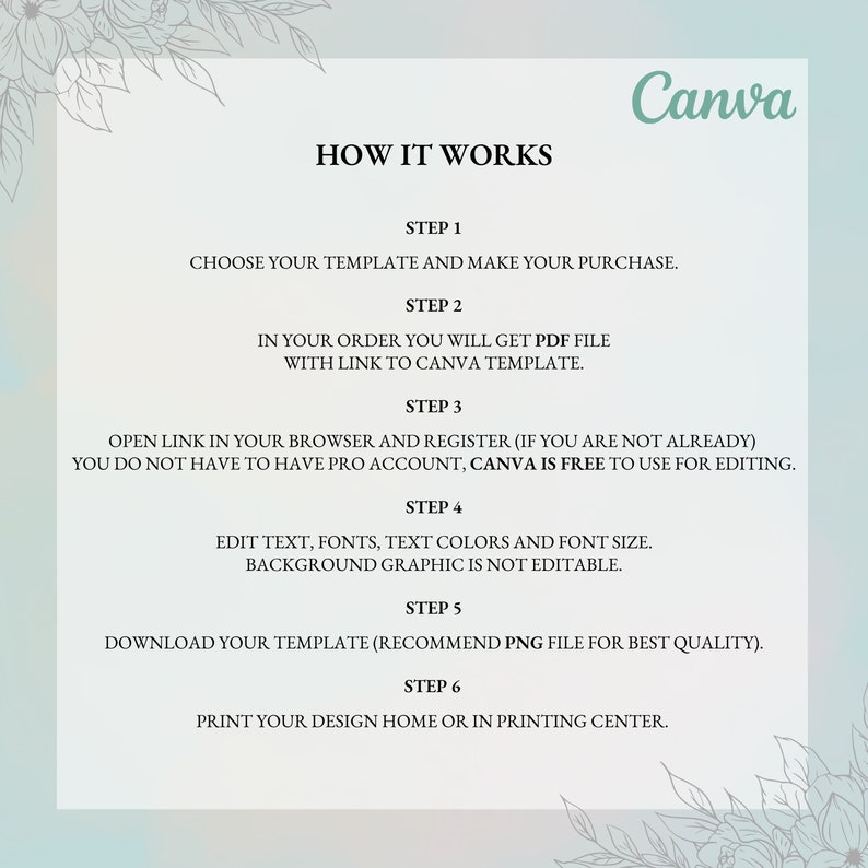 Romantic Wedding Table Name Tag Template Aesthetic Boho Etsy