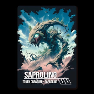 Segnalino Saproling - Carta personalizzata Alternativa Full Art Alta qualità