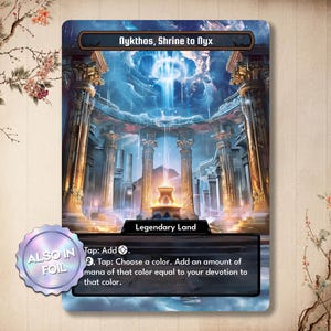 Nykthos, Shrine to Nyx - Custom Card Proxy with Alternate Full Art