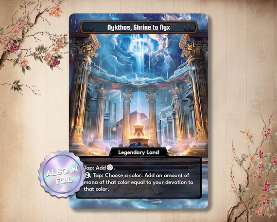 Nykthos, Shrine to Nyx - Custom Card Proxy With Alternate Full Art