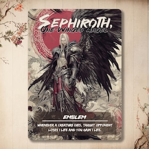 Emblem Sephiroth 1 - Custom Card *Japanese* Art , Fantasy Heroes Full Art Alter