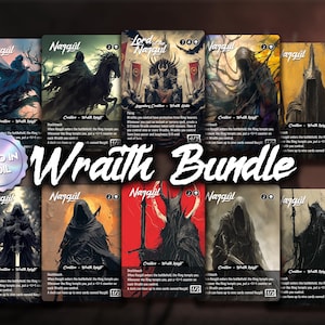 Wraiths Full Set - Bündel 10 benutzerdefinierte Karten | Dunkel Fantasy Geschöpf Alter | Foil oder Non-Foil
