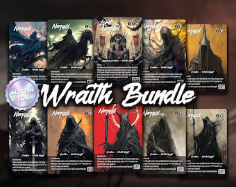 Wraiths Full Set - Bündel 10 benutzerdefinierte Karten | Dunkel Fantasy Geschöpf Alter | Foil oder Non-Foil