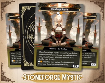 Stoneforge Mystic - MTG Proxy Custom Card - Altered custom art / EDH Full Art