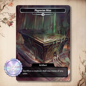 Phyrexian Altar / Custom Proxy Card / Full Art Alternate
