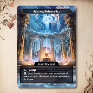 Nykthos, Santuario di Nyx - Carta personalizzata con illustrazione completa alternativa