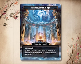 Nykthos, Shrine to Nyx - Custom Card with Alternate Full Art
