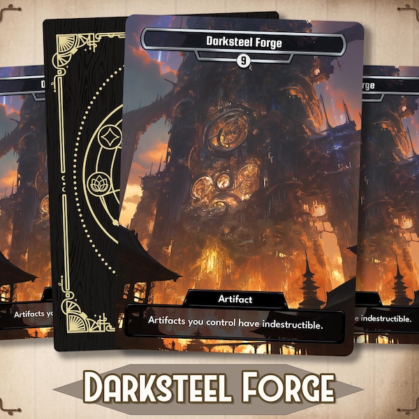 Darksteel Forge - MTG Proxy Custom Card - Alternative custom art / EDH  Full Art