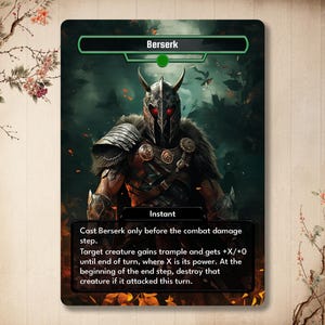 Berserk - Custom Card *Vintage* Magic Alter Full Art