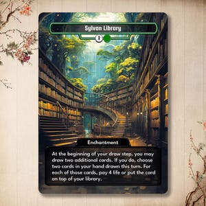 Sylvan Library - Proxy Card personnalisée Carte de haute qualité avec autre illustration