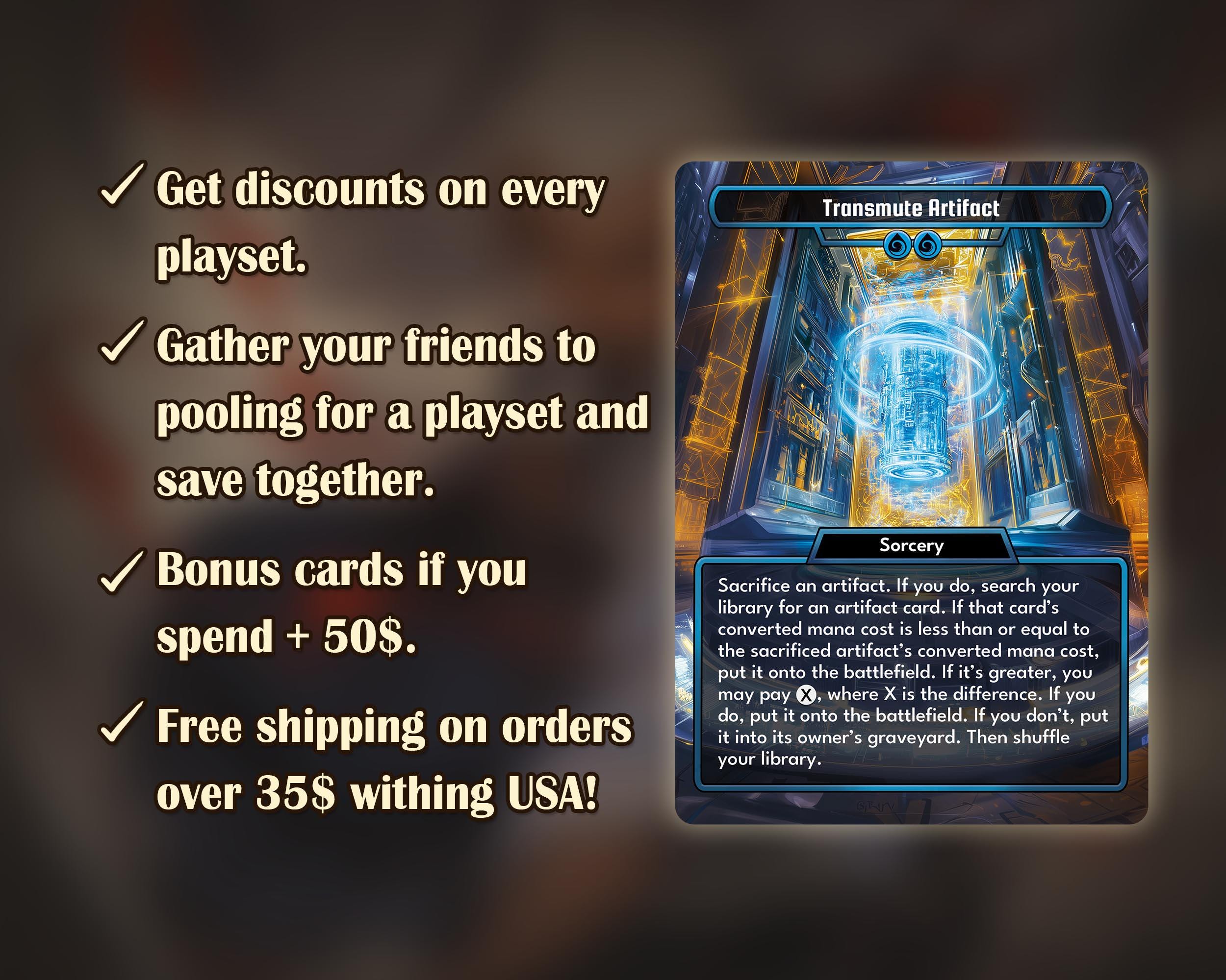 Transmute Artifact - Custom Card Proxy / Classic Vintage Artifact