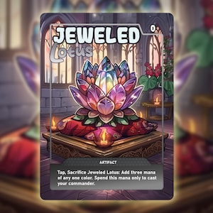 Jeweled Lotus - Proxy - Japanese Mana Rock Art Series