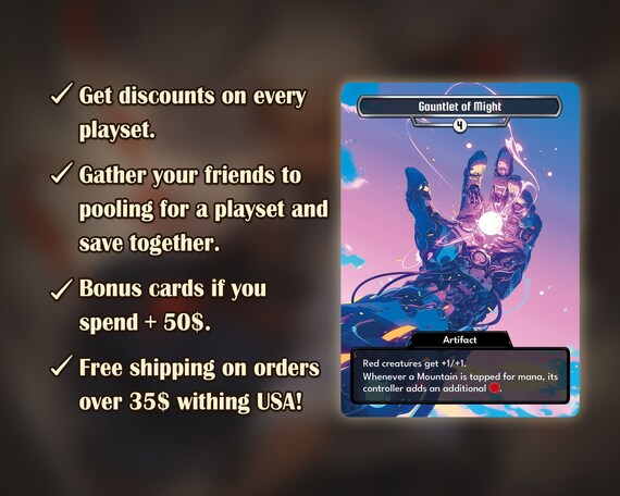 お盆 SALE Gauntlet of Might [2ED] MTG Gauntlet of Might | Heavy Hitters | Star City Games
