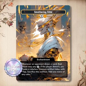 Smothering Tithe - Custom Card High Quality Full Art with alternate art