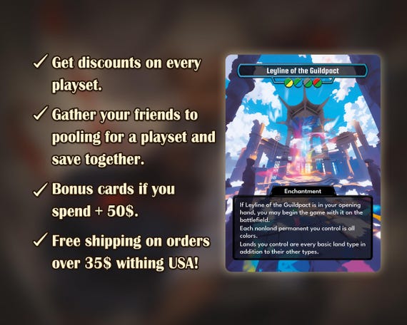 Leyline of Guildpact - Custom Card High Quality [ Alter Art / Full