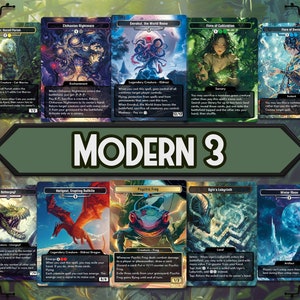 Ensemble complet de 3 agrafes modernes - 10 cartes premium de haute qualité, retouche artistique complète.