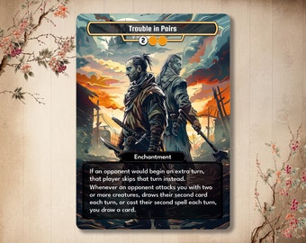 Trouble in Pairs - Custom Card , Premium Card , Creature , Full Art, Alter Art