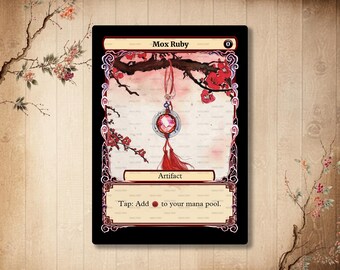 Mox Ruby - Custom Card , alternative Card *Japanese* [ Power Nine / Full Art ]