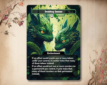 Doubling Season - Custom Card High Quality [ Full Art / Alternate art ]