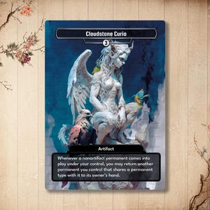 Curiosités Cloudstone - Carte personnalisée Carte de haute qualité avec art alternatif