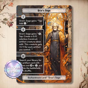 Urza's Saga / Proxy Custom Karte / Full Art Land