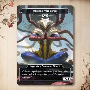 Zhulodok, Void Gorger - Proxy Custom Card , *Eldrazi* High Quality , Alter art Full Art , Commander EDH