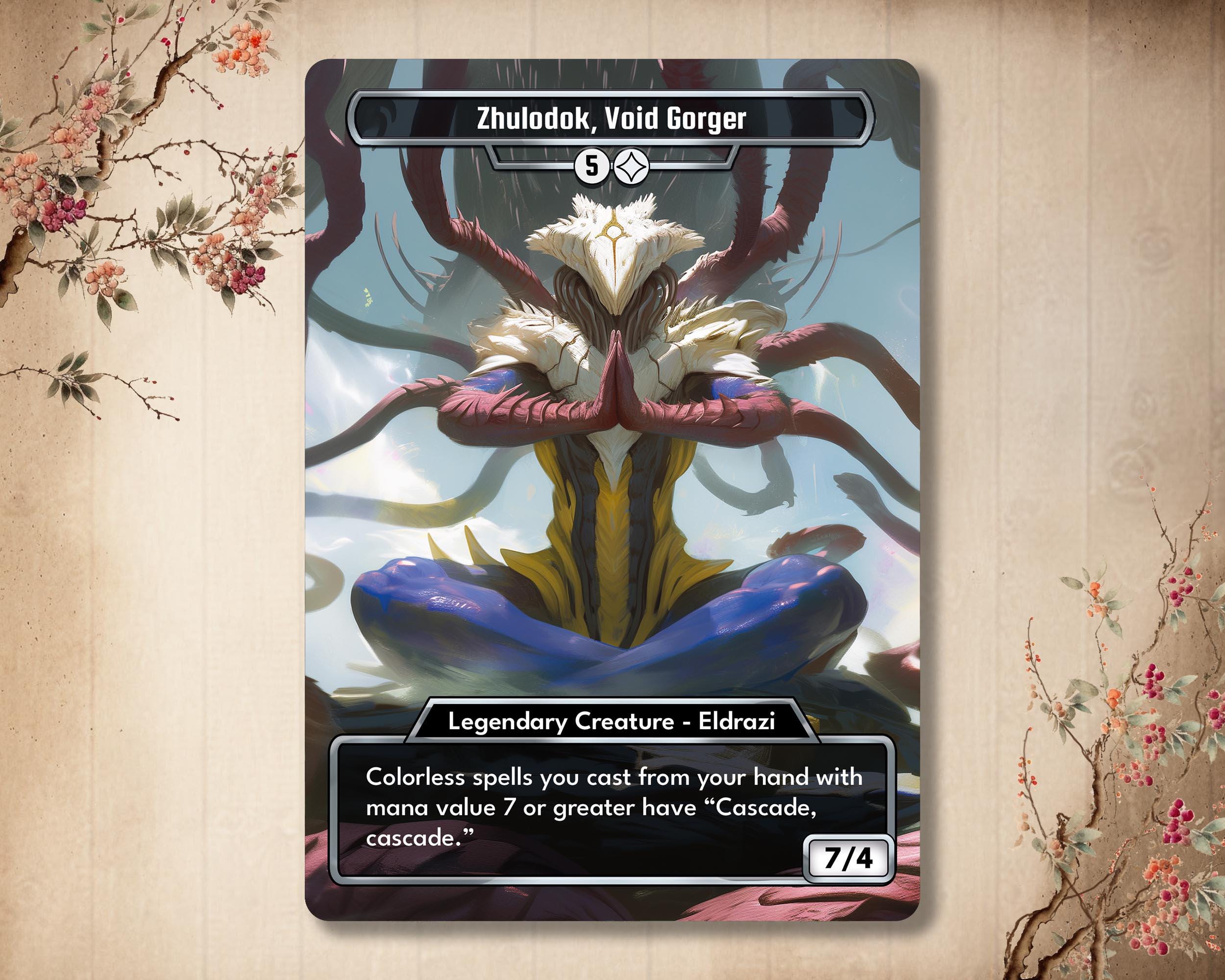Zhulodok, Void Gorger - Proxy Custom Card , *eldrazi* High Quality
