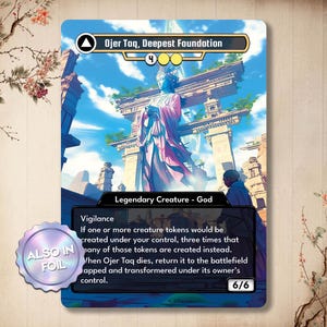 Ojer Taq, Deepest Foundation - Custom Proxy Doubled Side Card | Full Alter art