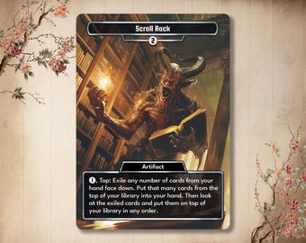 Carte proxy pour rack de défilement - Retouche artistique complète, artefact EDH