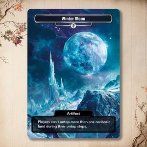 Luna de Invierno - Tarjeta personalizada, tarjeta alternativa [Arte alternativo / Arte completo]