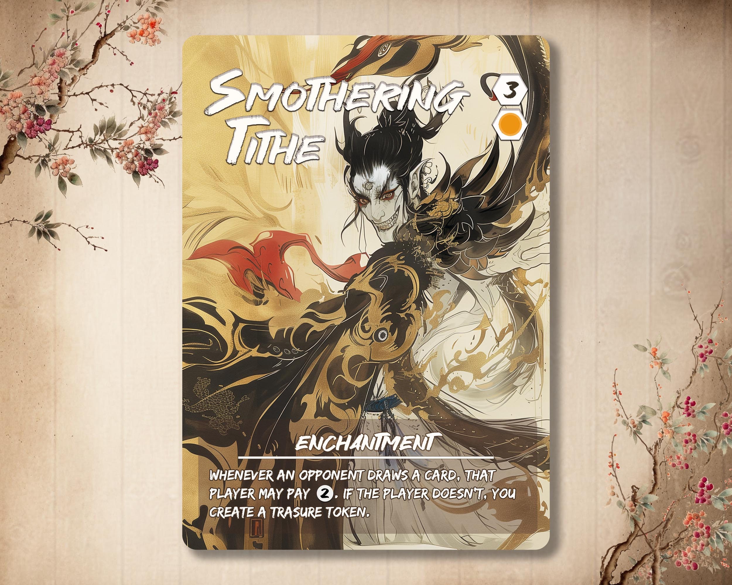 Smothering Tithe - Custom card *Japanese* Full Art with alternative art